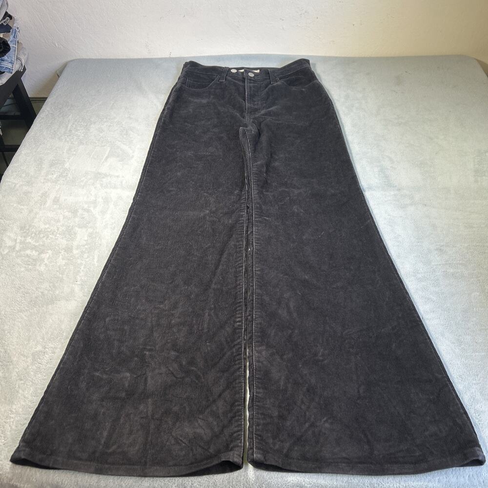 Y2K 2000s Levis Corduroy Beyond Baggy Pants Womens 30x31 Black Relaxed Ribcage